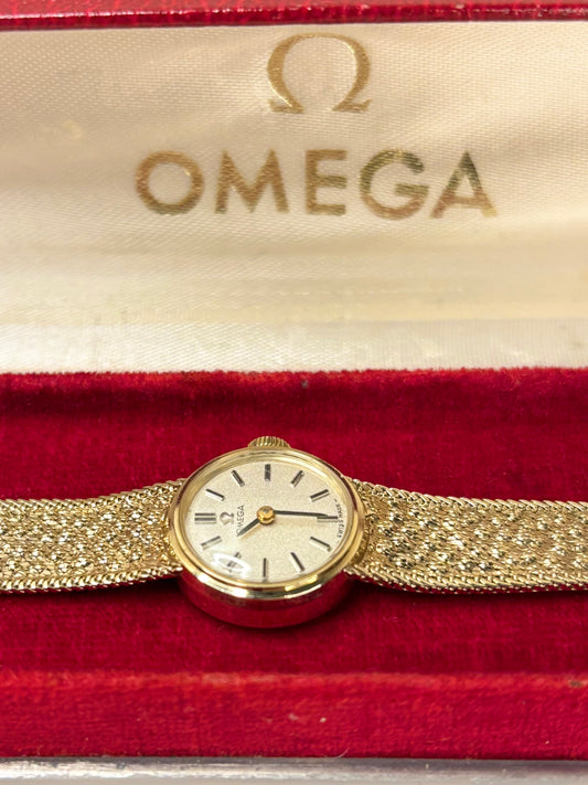 OMEGA Ladies 9ct Gold *+BOX* Vintage 1970’s Manual Watch - 711.5675