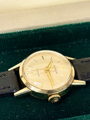 ROLEX Precision 9ct Gold *+BOX* Ladies Vintage 1960s Manual Dress Watch