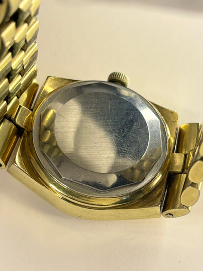TISSOT PR516 *+BOX* Vintage 1970’s Men’s Automatic Day Date Gold Watch