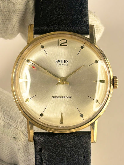 SMITHS Vintage 1960’s Men’s Manual Gold Dress Watch