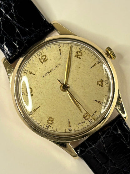 Longines 9ct Gold Vintage 1950’s Men’s Manual Watch - 12.68 ZS