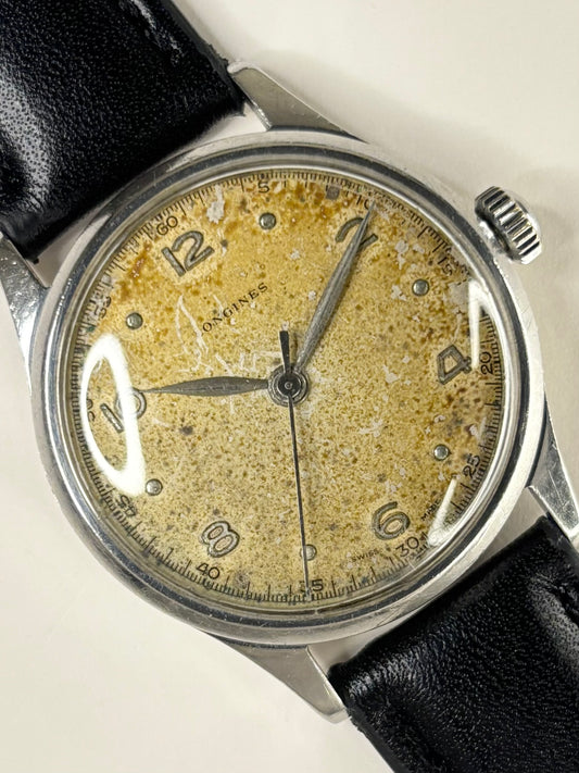 LONGINES ‘Pilots’ Vintage 1950’s Men’s Manual Silver Dress Watch