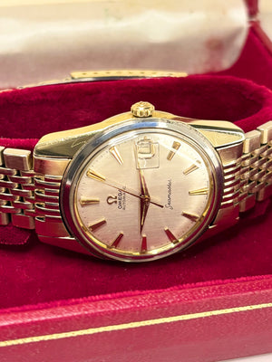 OMEGA Seamaster Vintage *+BOX* 1960’s Automatic Men’s Date Gold Watch - 14701