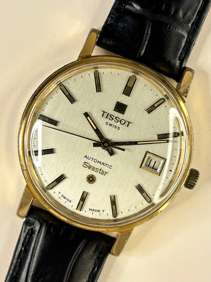 TISSOT Seastar Vintage 1970’s Men’s Automatic Date Gold Dress Watch