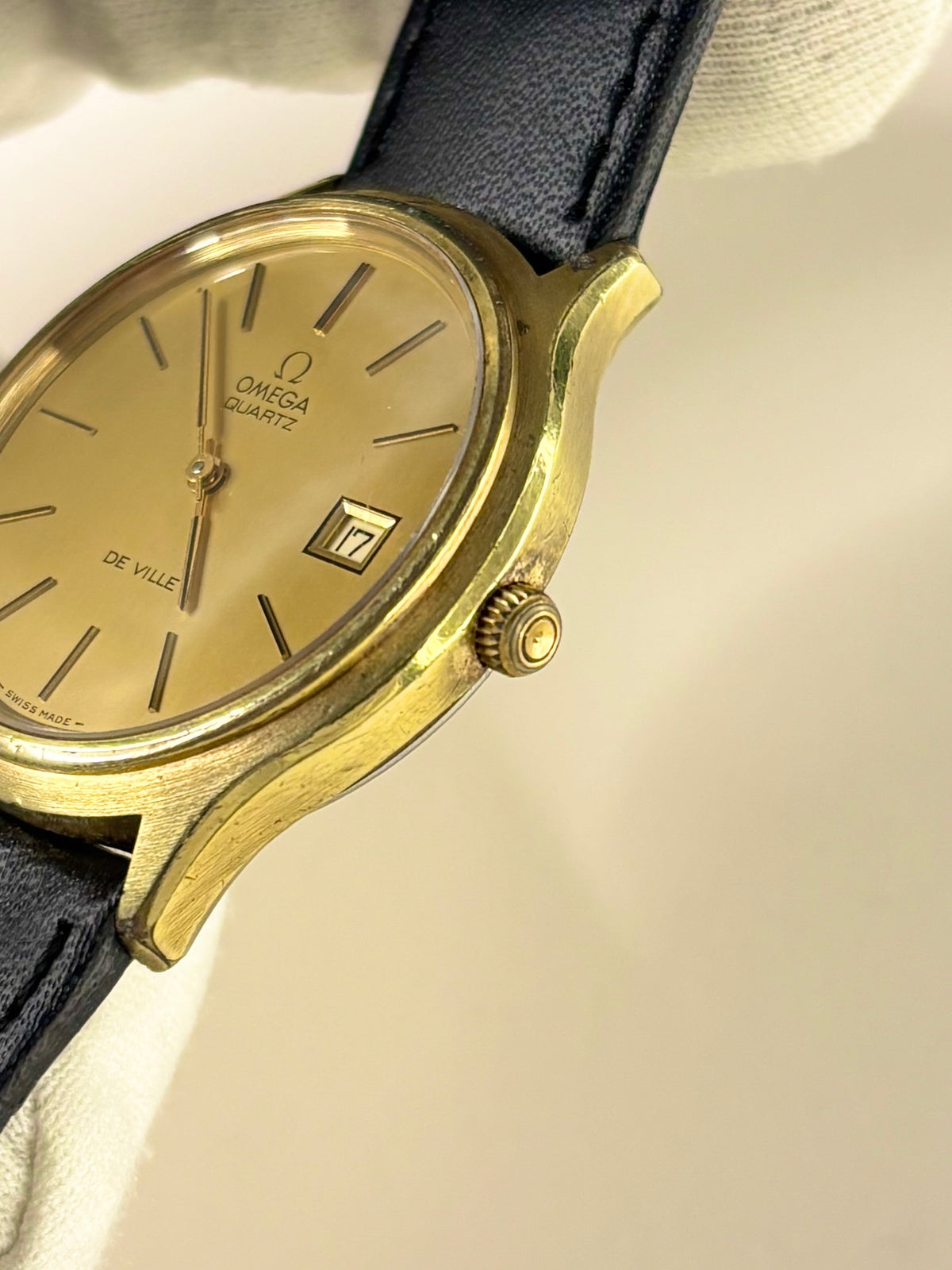 OMEGA De Ville Vintage 1970’s Men’s Date Gold Dress Watch