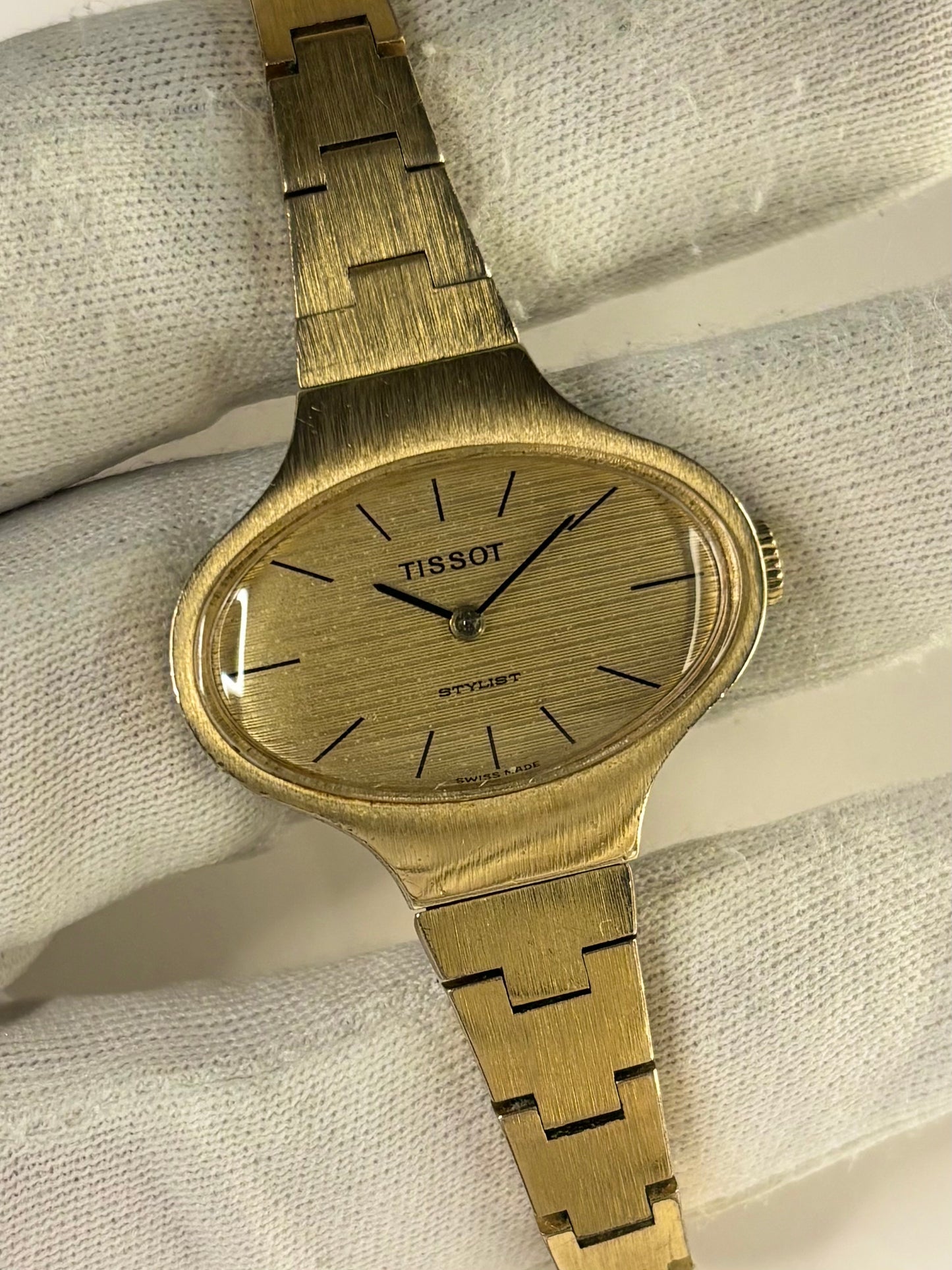 TISSOT Stylist Ladies *+BOX* Vintage 1970’s Manual Gold Watch