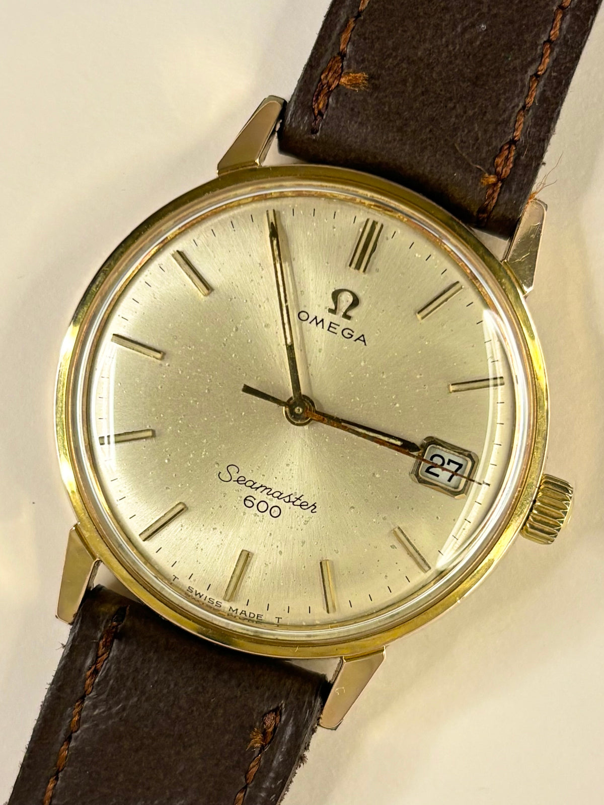 OMEGA Seamaster 600 Vintage 1960’s Men’s Manual Date Gold Dress Watch - 136.011