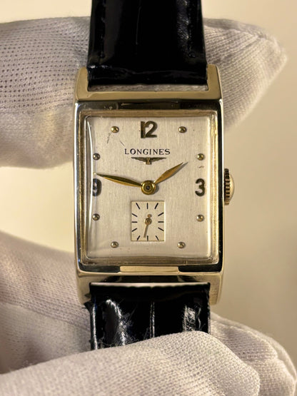 Longines 10K Gold Filled Mens Vintage 1940’s Tank Watch - Cal. 9L