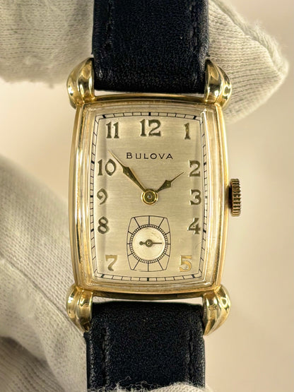 BULOVA Vintage 1950’s Men’s Manual Gold Tank Dress Watch