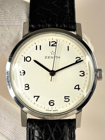 Zenith Vintage 1960’s Men’s Manual Silver Dress Watch - 2542