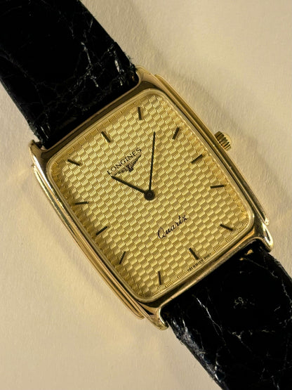Longines Quartz Vintage 1990’s Men’s Gold Tank Watch - 7027 1