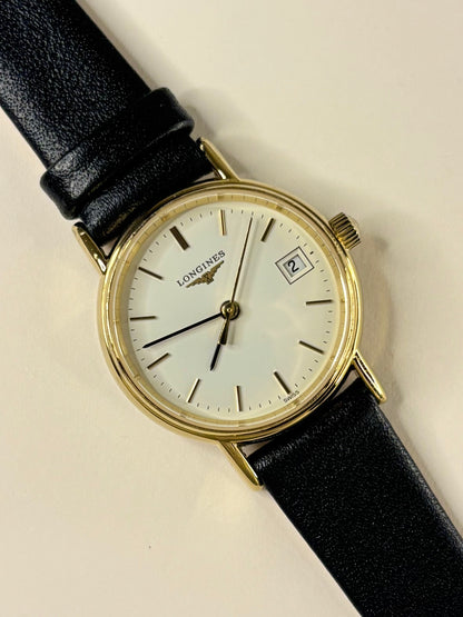Longines Ladies Vintage 1990’s Quartz Gold Date Watch - L4.220.2