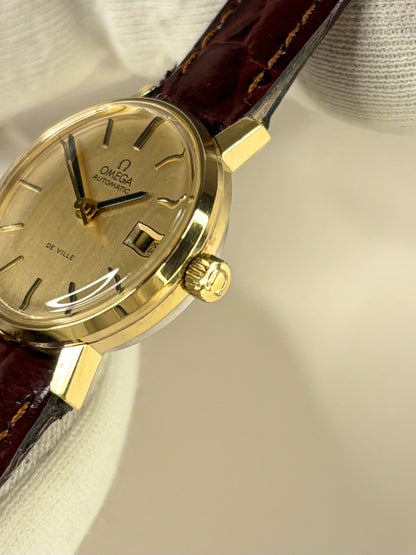OMEGA De Ville Ladies Vintage 1970’s Automatic Date Gold Dress Watch