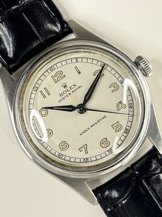 Rolex Oyster Royal vintage men’s watch ref. 4444, stainless steel case and dial, c.1944