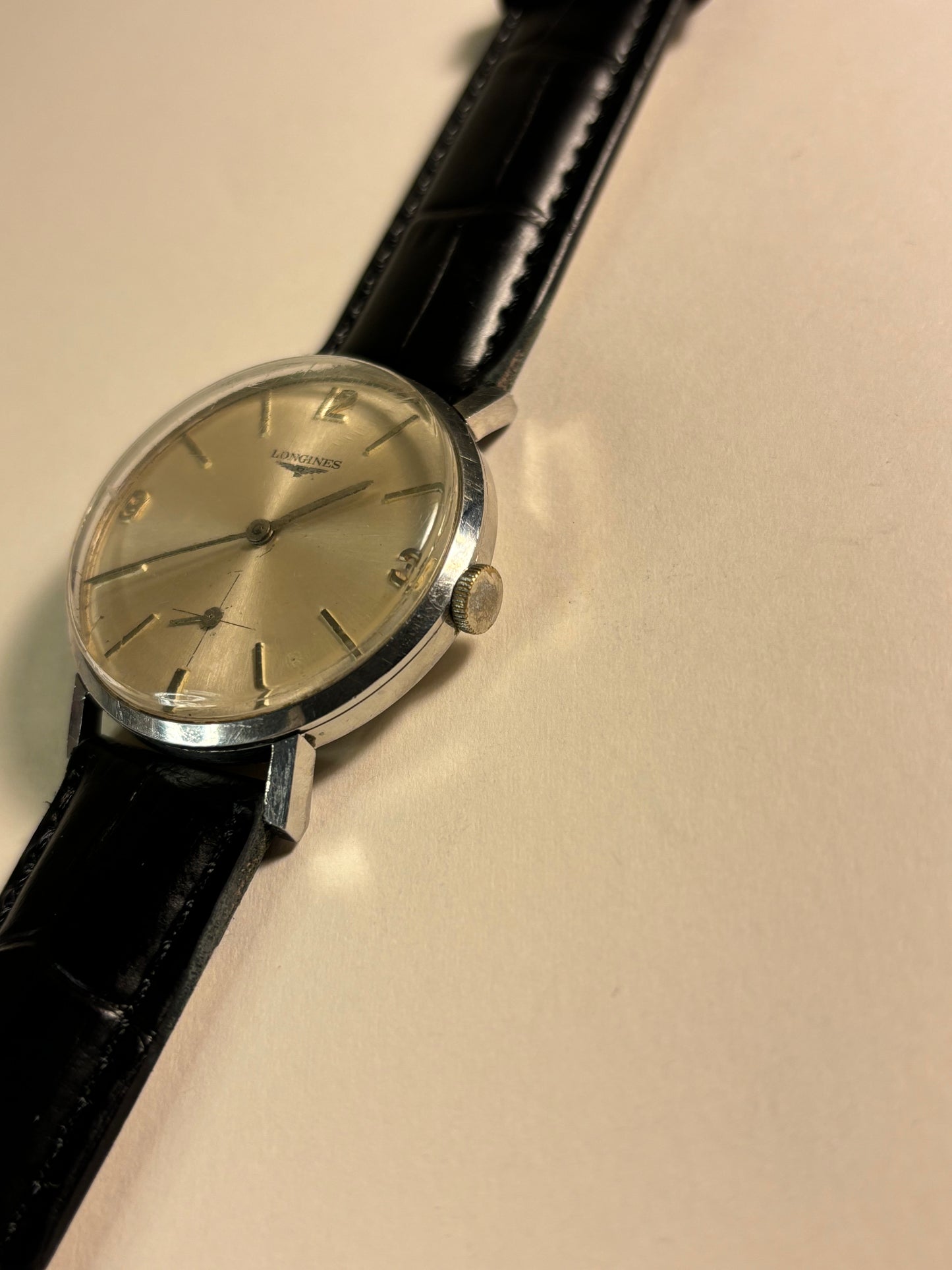 Longines Stainless Steel Sub-Seconds Manual Watch 30L