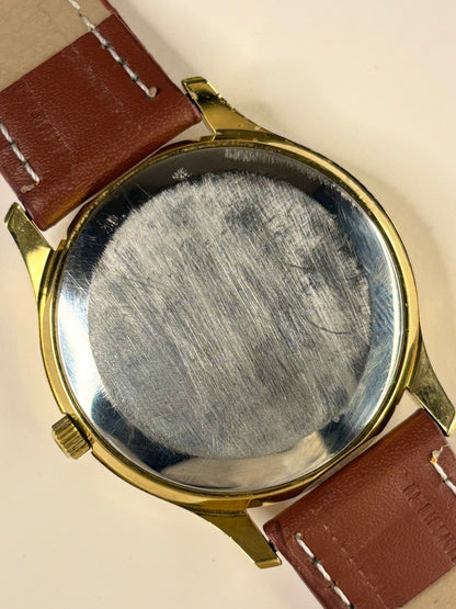 OMEGA Vintage 1970’s Men’s Date Gold Dress Watch - 196.0071