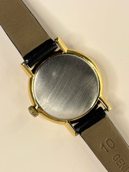 Caseback of Omega De Ville vintage 1972 Ref. 511.215 gold plated manual watch