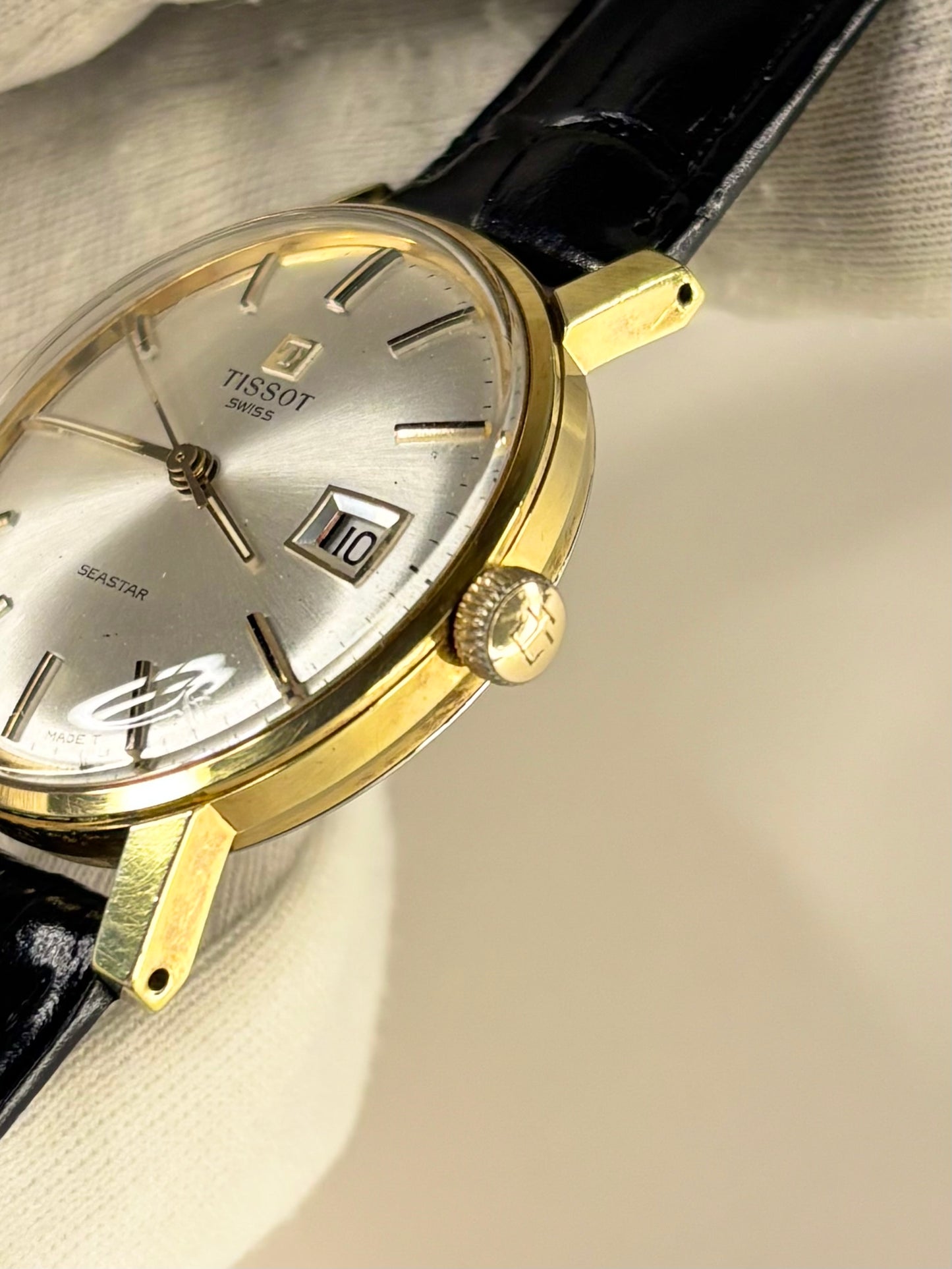 TISSOT Seastar Vintage 1960’s *+BOX* Men’s Manual Gold Dress Watch