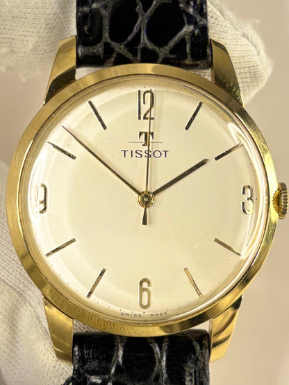 Tissot 1967 men’s dress timekeeper powered by reliable Swiss manual wind movement