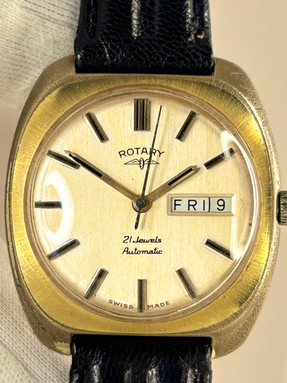 Rotary Ref. 1966 1966 men’s dress timekeeper powered by reliable Swiss automatic movement