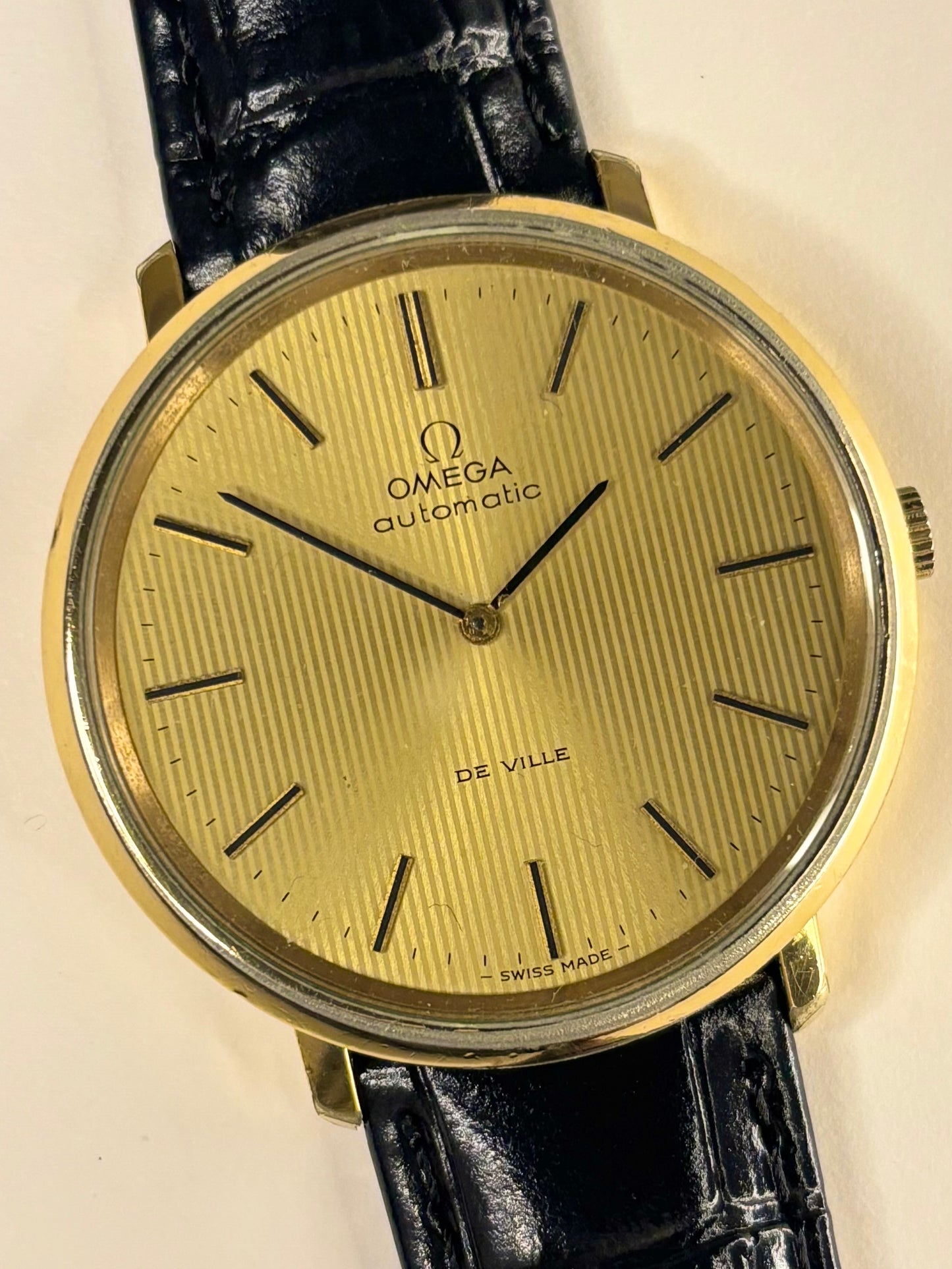 OMEGA De Ville *+PAPERS* Vintage 1970’s Men’s Automatic Gold Dress Watch - 151.0039