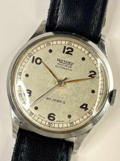 ROTARY Maximus *RARE* Automatic Bumper Vintage 1940’s Men’s Dress Watch