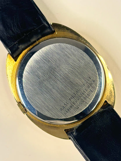 AVIA Vintage 1970’s *+BOX&PAPERS* Men’s Manual Gold Oval Dress Watch