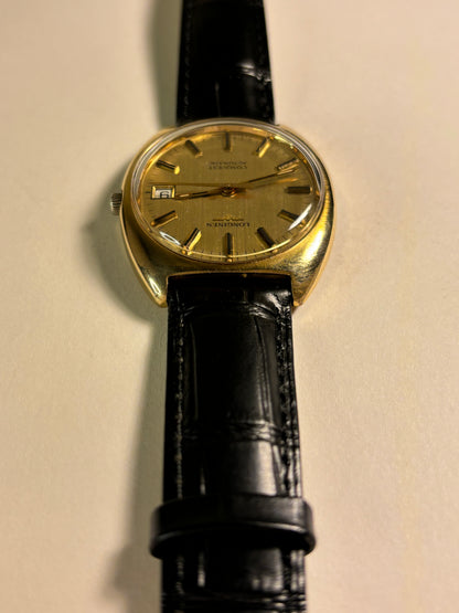 Longines Conquest Gold Plated Automatic Date Watch L633.1 with Papers and Box