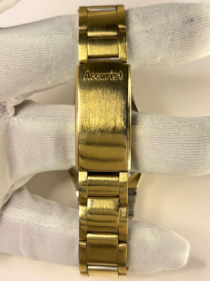 Strap Bracelet view of 1970s Accurist men’s gold plated dress watch