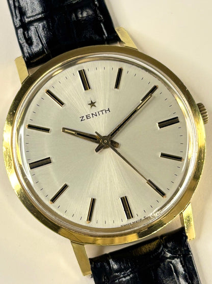Zenith 1973 men’s dress watch powered by reliable Swiss manual wind movement