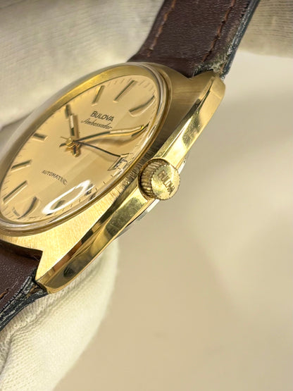 BULOVA Ambassador Vintage 1970’s Men’s Automatic Date Gold Dress Watch