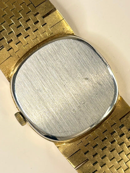 ROTARY Vintage 1970’s Men’s Manual Date Bark-Effect Gold Dress Watch