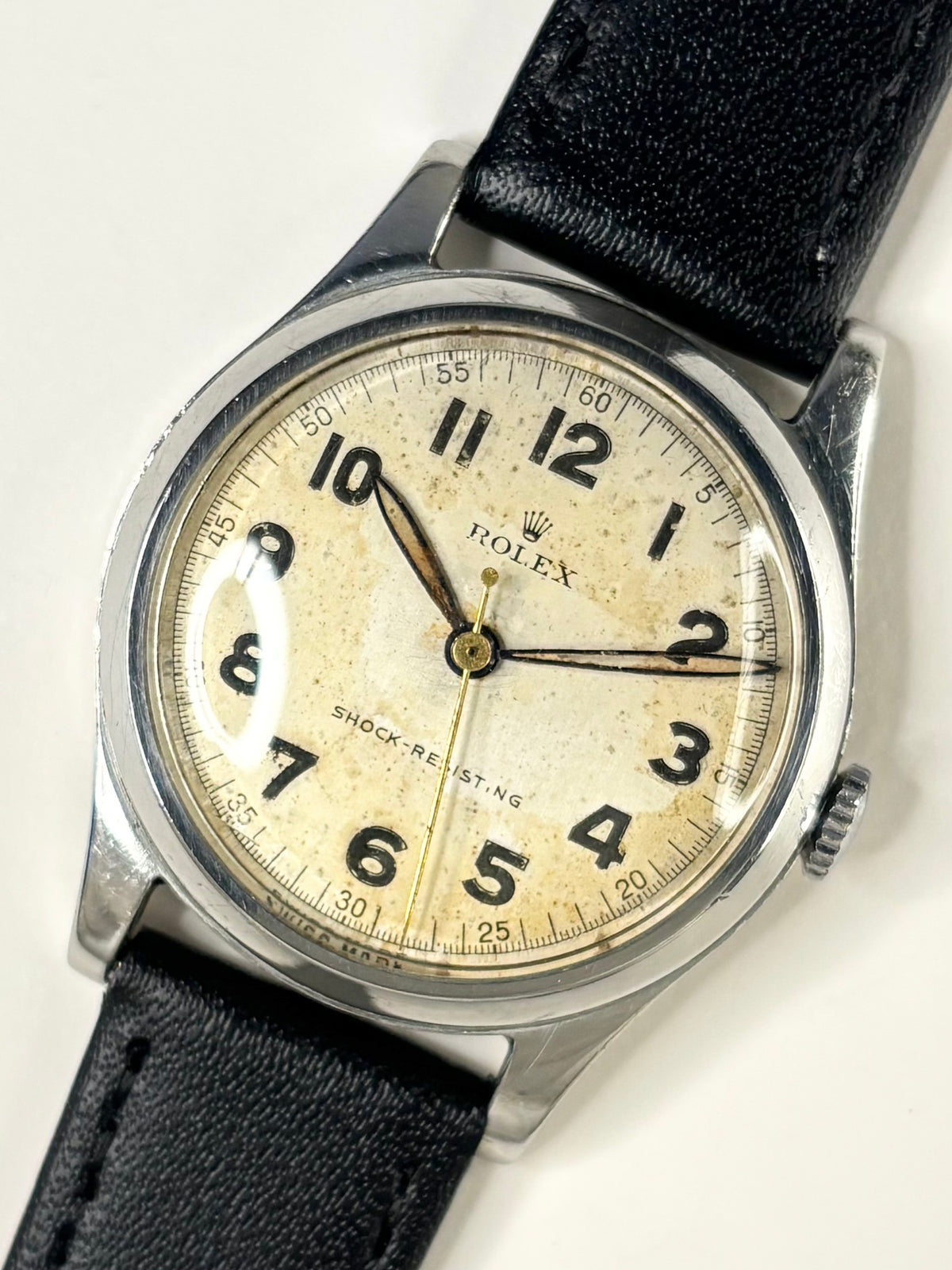 ROLEX Vintage 1940’s WW2 Men’s Manual Silver Dress Watch - 12325