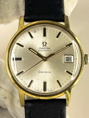 OMEGA Geneve Vintage 1960’s Men’s Automatic Date Gold Dress Watch - 166.070