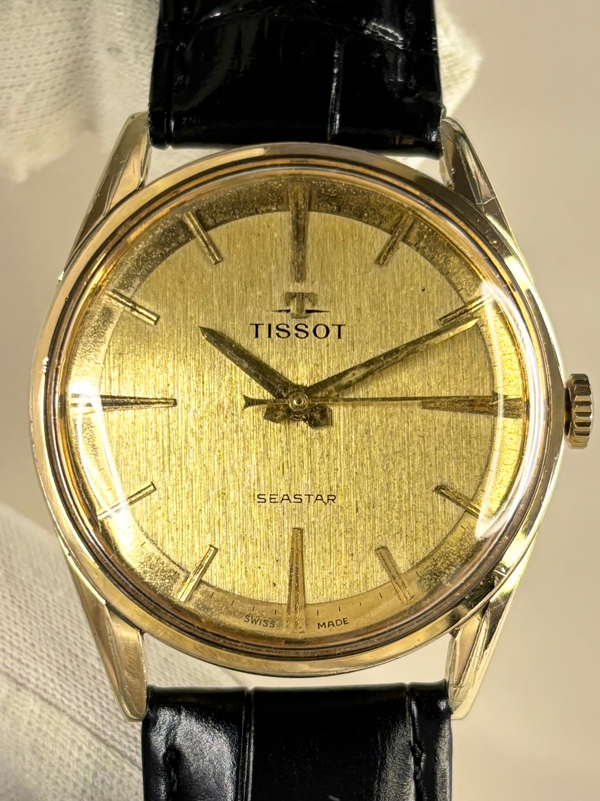 1960s Tissot manual wind men’s watch calibre 781 gold dial