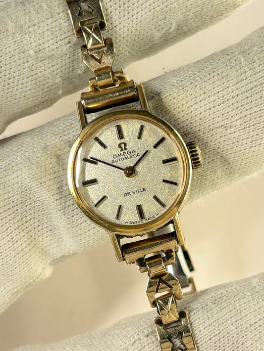 OMEGA De Ville Ladies Vintage 1970’s Automatic Gold Cocktail Watch