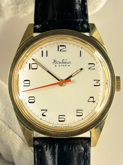 BENTIMA Star Vintage 1970’s Men’s Manual Gold Dress Watch