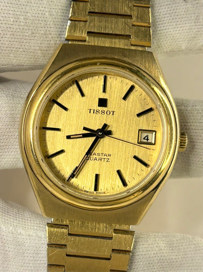 TISSOT Seastar *+BOX* Vintage 1970’s Men’s Date Gold Watch