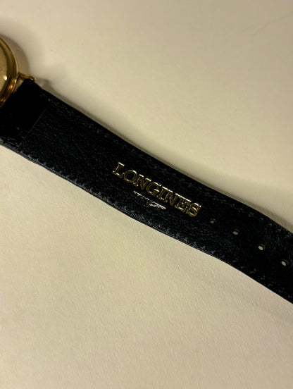 Longines Presence 1993 vintage men’s timepiece excellent condition box and papers leather strap 