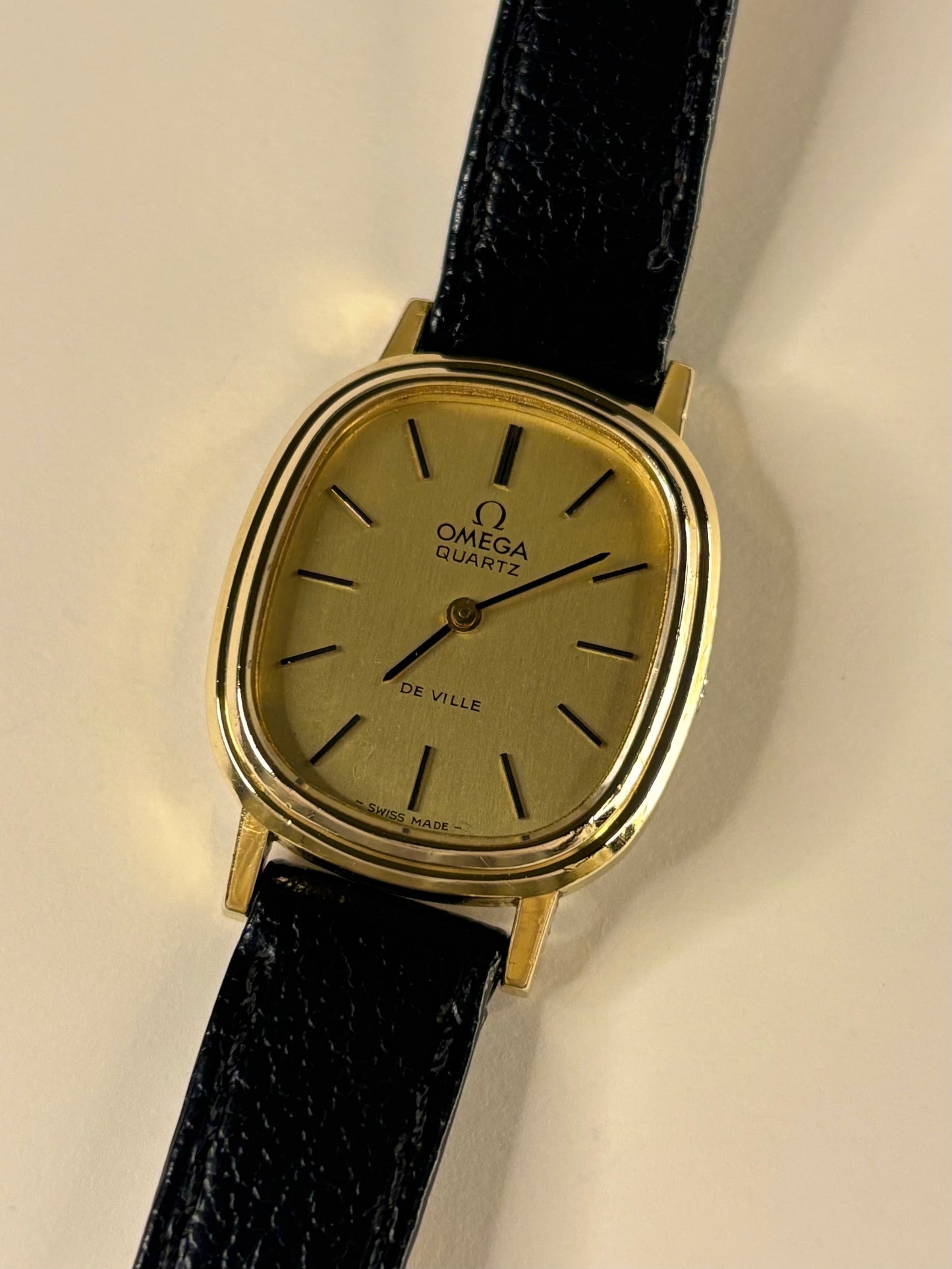 Omega De Ville Ladies Vintage 1980’s Gold Quartz Watch - 591.0021