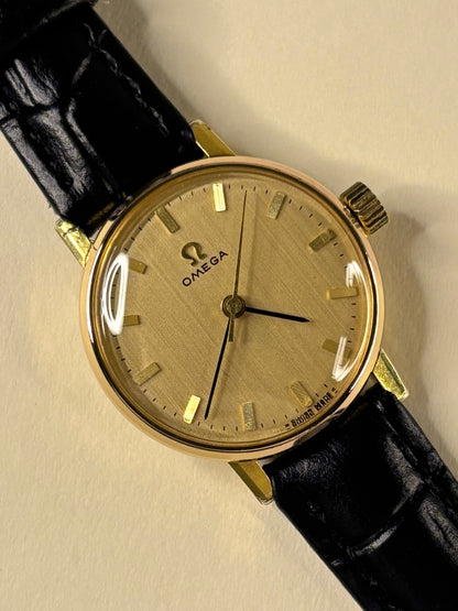 Omega ladies Ref. 531.005 1973 vintage timekeeper with gold plated case, gold toned dial and calibre 630 manual movement