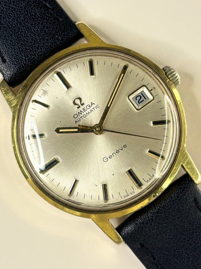 OMEGA Geneve Vintage 1960’s Men’s Automatic Date Gold Dress Watch - 166.070