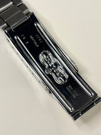 bracelet view of Rolex Oyster-Perpetual 1960s men’s watch, stainless steel case, automatic cal. 1500, Rolex signed clasp