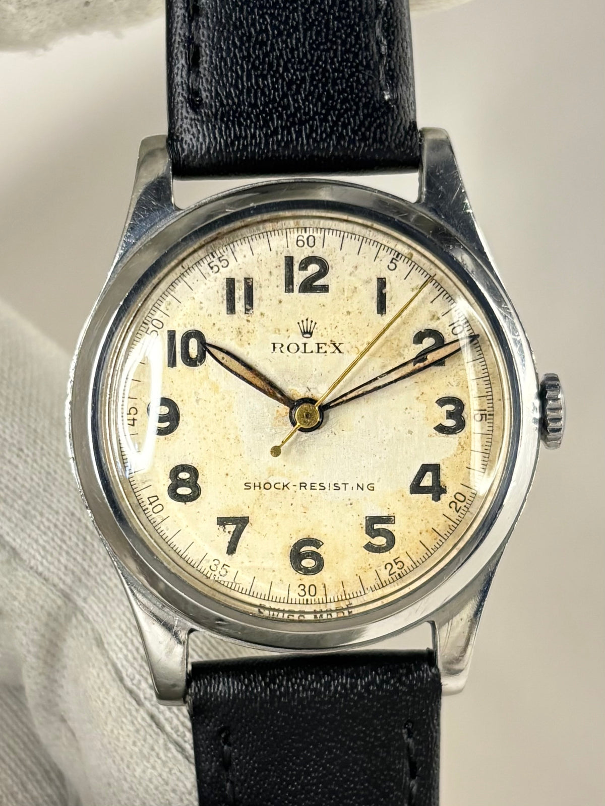ROLEX Vintage 1940’s WW2 Men’s Manual Silver Dress Watch - 12325