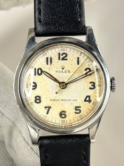 ROLEX Vintage 1940’s WW2 Men’s Manual Silver Dress Watch - 12325