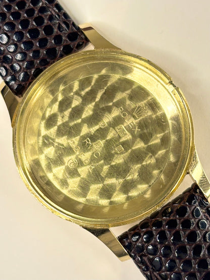 ROLEX Precision 18ct Gold *+BOX&PAPERS* Vintage 1960’s Manual Men’s Dress Watch