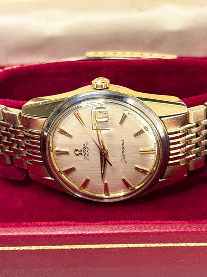 OMEGA Seamaster Vintage *+BOX* 1960’s Automatic Men’s Date Gold Watch - 14701
