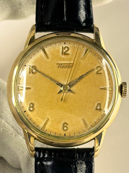 TISSOT Vintage 1960’s Men’s Manual Tropical Dial Gold Dress Watch