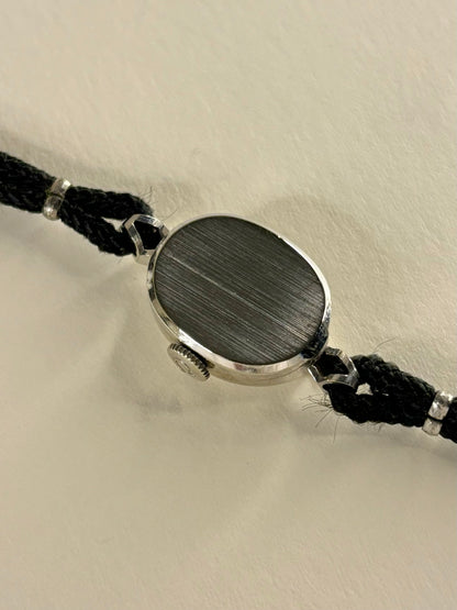 Omega 14K White Gold Ladies Vintage 1960’s Art Deco Manual Watch
