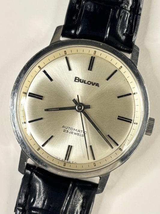 BULOVA Vintage 1970’s Men’s Automatic Silver Dress Watch